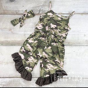 Girls Camo Romper size 5